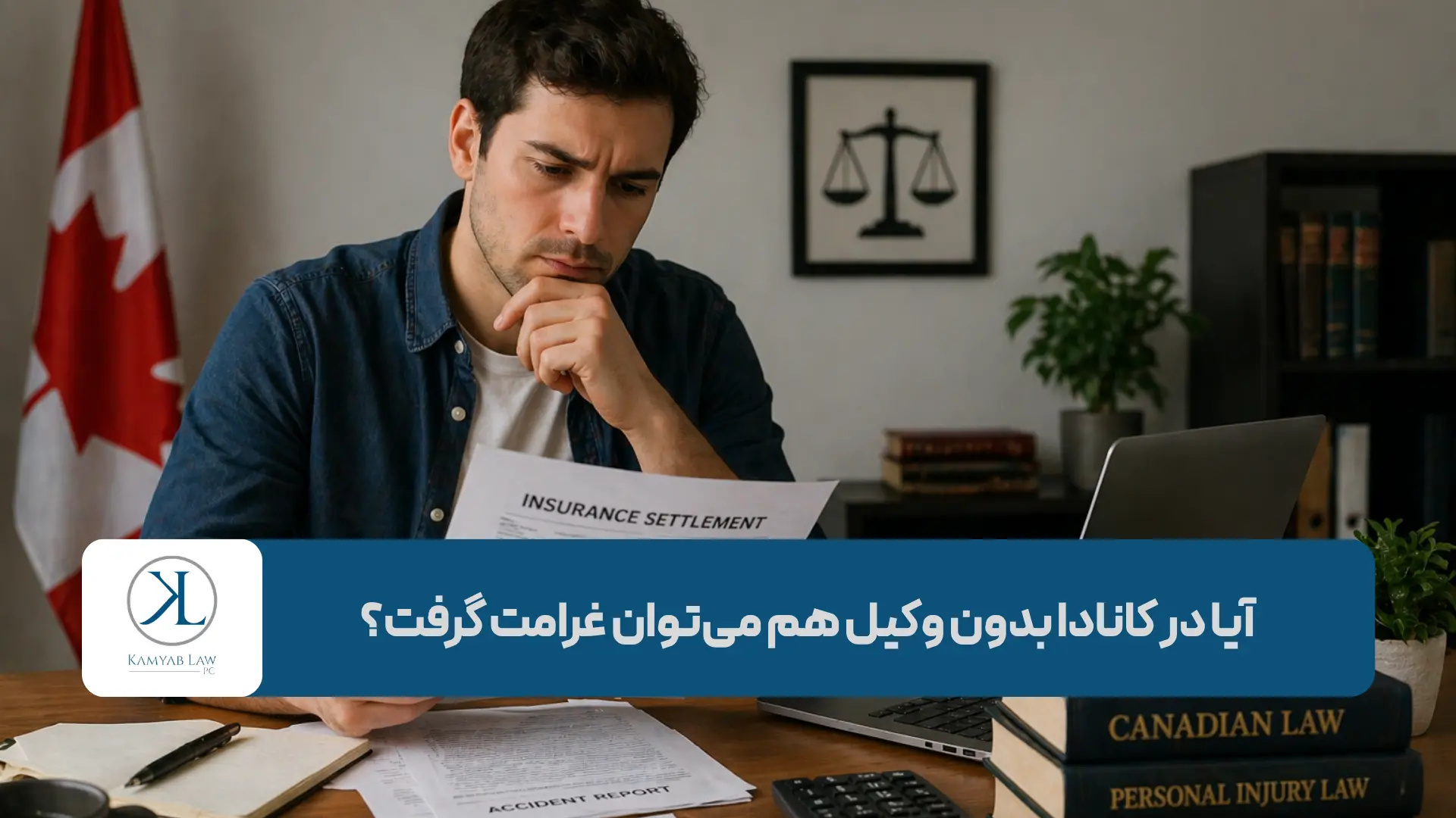 آیا در کانادا بدون وکیل هم می‌توان غرامت گرفت؟
